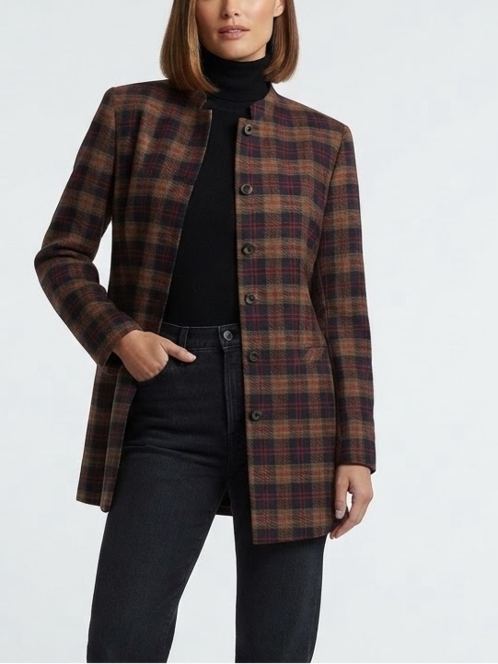 VINTAGE BEECHERS BROOK PLAID BLAZER 
SMALL